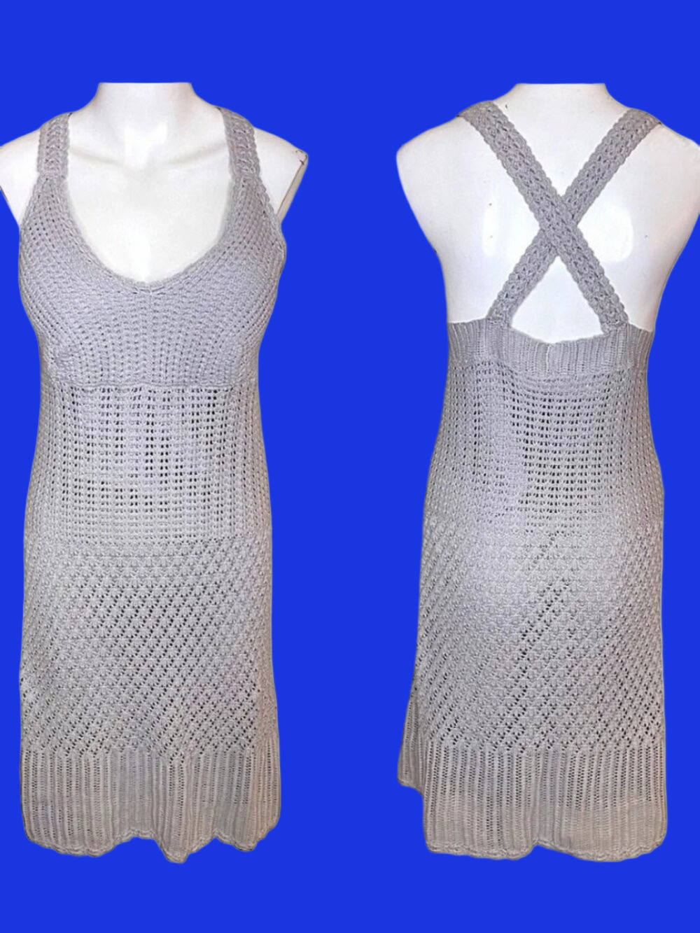 Athleta Gray Crocheted Sundress
